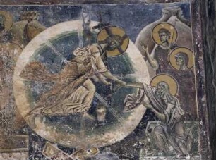 Wandbildzyklus an der Nordseite — Bildfeld der mittleren Zone: Höllenfahrt Christi - Anastasis
