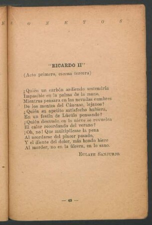 "Ricardo II" : (Acto primero, escena tercera)