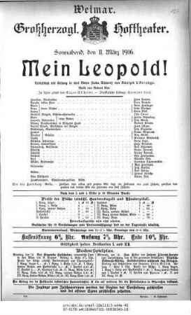 Mein Leopold!