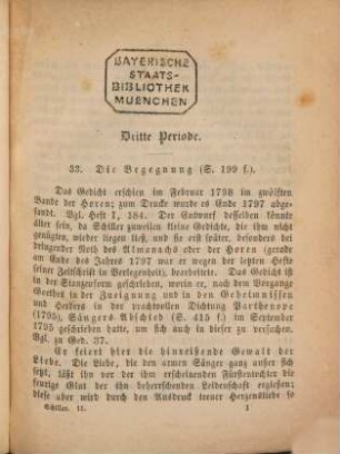 Schillers lyrische Gedichte, 5 : Die Gedichte der 3. Periode ; 1