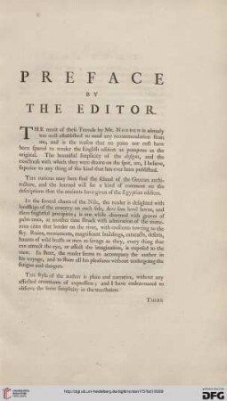 Preface by the editor