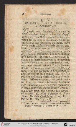 § V. Expeditio drusi altera in Sigambros &c