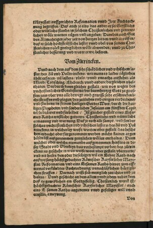 Vom Zutrincken.