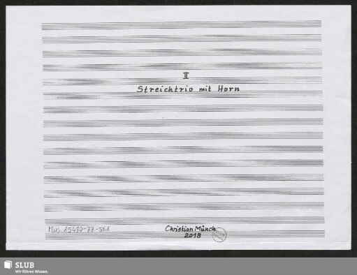 II Streichtrio mit Horn
