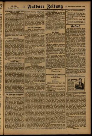 Zweite Ausgabe vom Montag, den 06. Juni 1921.