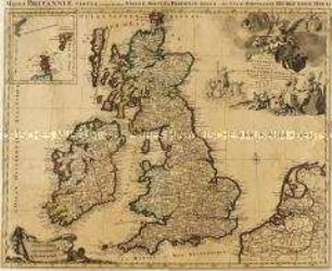 Les Isles Britanniques. Mit einer Nebenkarte: Orkney- und Shetlandinseln