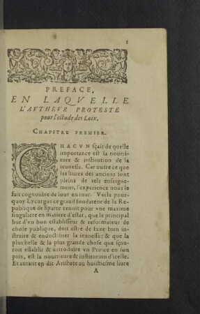 Chapitre Premier. - Chap. 11.