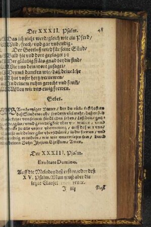 Der XXXIII. Psalm.