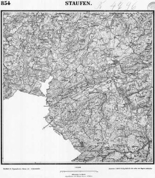 854 Staufen [Topographische Karte von Bayern 1:25.000 (Positionsblätter)]