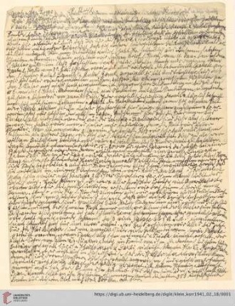 Korrespondenz von Alice und Ludwig Klein: Brief von Alice Klein an Kurt Klein, Irmgard Ehrlich und Max Klein