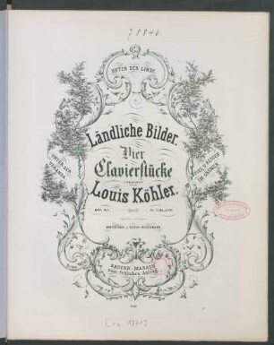 Ländliche Bilder : vier Clavierstücke ; op. 81