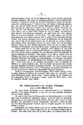 Der Zeichenunterricht in der einfachen Volksschule