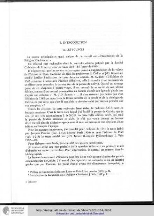 A. Les sources