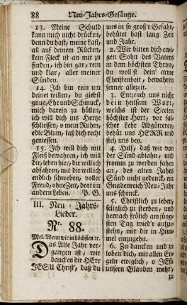 III. Neu-Jahrs-Lieder.