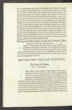 Septimi Libri Fabulae Potiores.