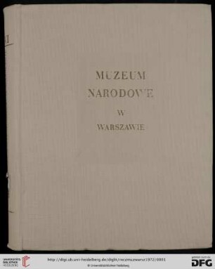 16: Rocznik Muzeum Narodowego w Warszawie