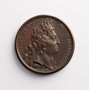 Medaille Ludwigs XIV. auf den Frieden von Utrecht 1713