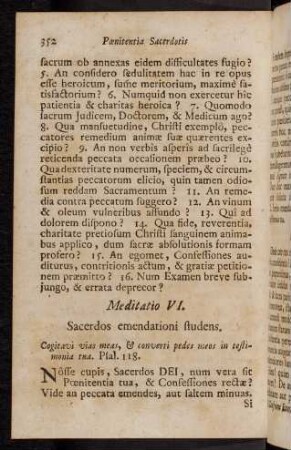 352-358, Meditatio VI
