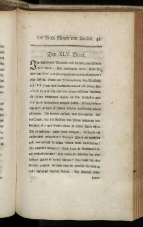 Der XLV. Brief