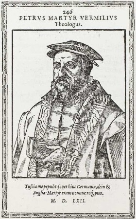 Bildnis des Theologen Pietro Martyr Vermigli (Petrus Martyr Vermilius)