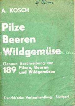 Kommunistische Tarnschrift mit Dokumenten zum VII. Weltkongress der Komintern im Layout eines Heftes über Waldfrüchte