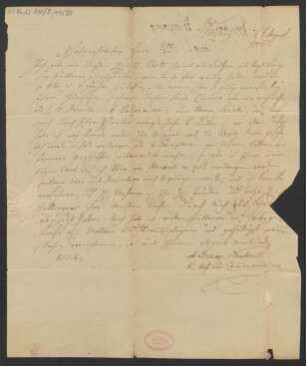 Brief an B. Schott's Söhne : 06.08.1816
