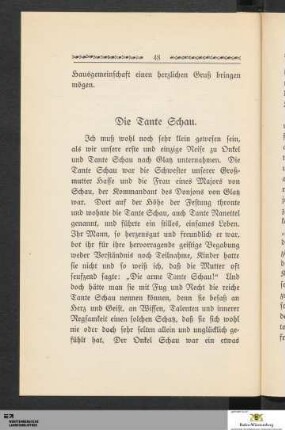 Die Tante Schau
