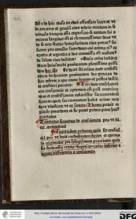 Tractatus secundus de conscientia prout dicit certitudinem.