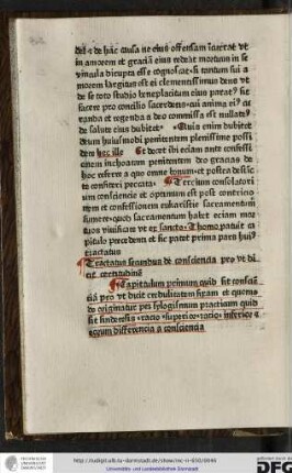 Tractatus secundus de conscientia prout dicit certitudinem.