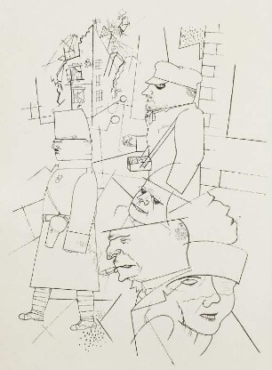 Lithographie aus dem Zyklus "Im Schatten"