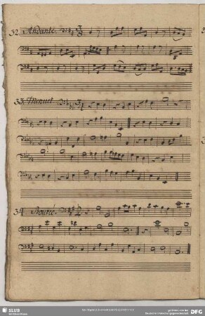 33. Anonymus, Menuette, Es-Dur