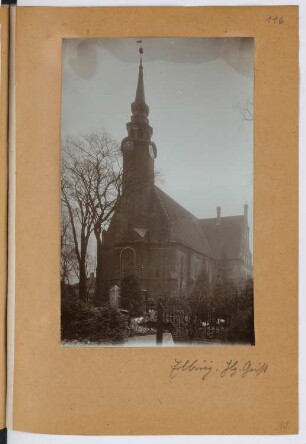 Kirche, Elbing: Ansicht (aus: Skizzen- und Fotoalbum 29)