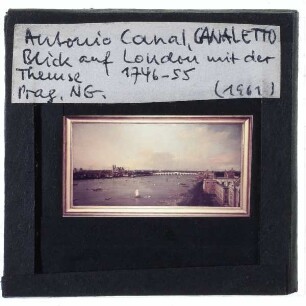 Canaletto, Themse auf Westminster blickend von Lambeth aus