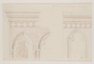 Arkaden aus San Fermo in Verona [aus einem Konvolut von 107 Blatt Architekturstudien und Skizzen einer Italienreise]