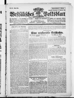 Westfälisches Volksblatt : amtliches Mitteilungsblatt der NSDAP und der Behörden der Kreise Paderborn, Büren, Warburg