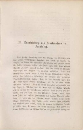 III. Entwickelung des Staatswesens in Frankreich.