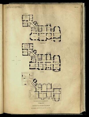 Entwurf zu einem Schlosse. Architekten: Bauqué und Pio.