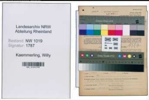 Entnazifizierung Willy Kaemmerling , geb. 30.03.1891 (Geschaeftsfuehrer)
