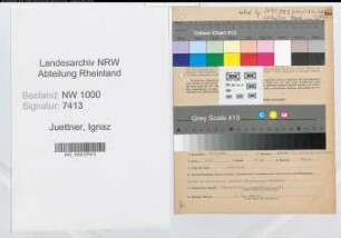 Entnazifizierung Ignaz Juettner, geb. 31.07.1893 ()
