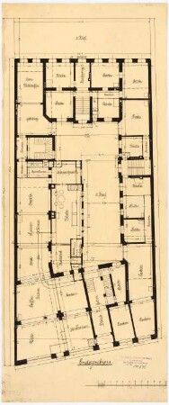 Wohnhaus mit Volkskaffeehaus Chausseestraße, Berlin: Grundriss EG