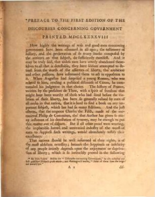 Discourses concerning government