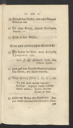 Vier und zwanzigstes Gespräch