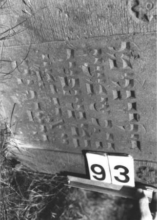 Grabstein 93 (Detailaufnahme)
