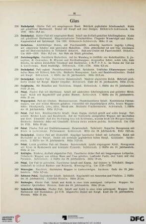 Glas (Nr. 234-290)