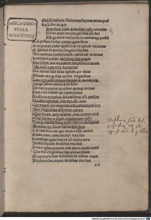 Liber trium puellarum; De nuntio sagaci; De pulice