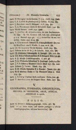 153-170, V. Geographia, Itineraria, Chronologia, Historia in Universum, ...