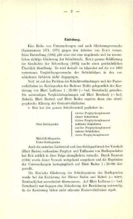 Gliederung und Bildung des Rotliegenden in der Baden-Badener Mulde (Oos-Trog)
