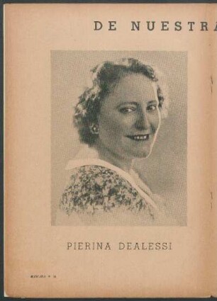 De nuestra galeria [Fotografías] : Pierina Dealessi Paco Busto