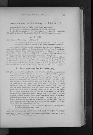 Versammlung zu Marienburg. - 1438 Jun. 2.