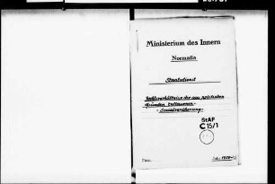 Rechtsverhältnisse der aus politischen Gründen aus dem Amt entfernten Beamten, Teil 3